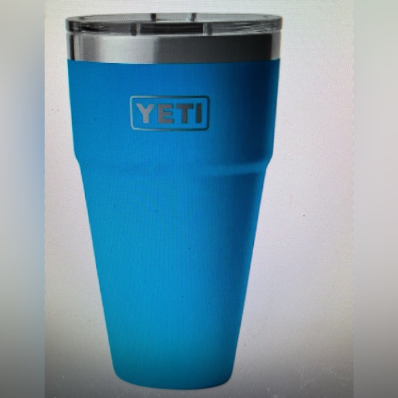 YETI 30 OZ STACKABLE RAMBLER TUMBLER WITH MAGSLIDER LID BIG WAVE BLUE NWT! - Picture 5 of 7